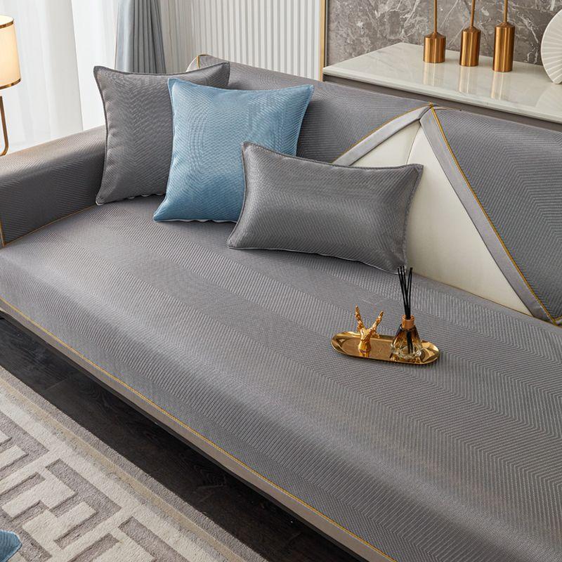 Summer Ice Silk Sofa Cushion  Mat Sofa Cover Washable Machine Washable Ice Rattan Sofa Towel Sofa Cool Cushion