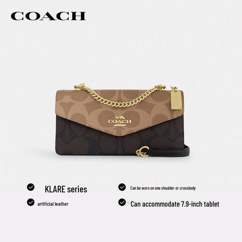 COACH Klare Signature Canvas Shoulder Crossbody Bag