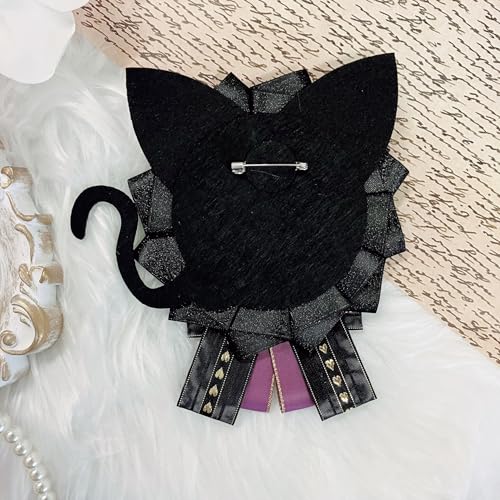 G.triGer Cat Ear Rosette, PP, Purple, for 57mm Can Badges