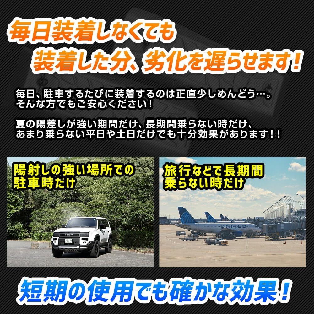 Set of 2 Headlight Sunglasses for Land Cruiser Protects Against and Ideal for and S YOURS 250, Yellowing, Fogging, Sunburn, Scratches, Open-Air