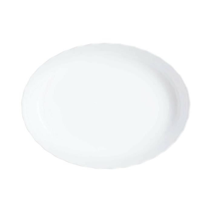 Plat À Gratin Luminarc Trianon Oblongue Blanc Verre 31 X 24 Cm (6 Unités)