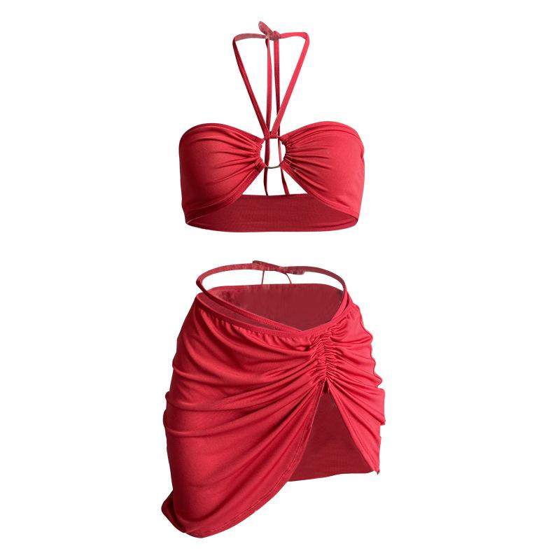 Sexy underwear, sexy suspenders, high waist split nightclub nightgown, short skirt, passion free suit
