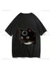 New Arrival Funny Cat Meme Emotion Print T-Shirt Kawaii Harajuku Summer Style Fashion Loose Short Sleeve Y2k Wounisex Unisex Clothes