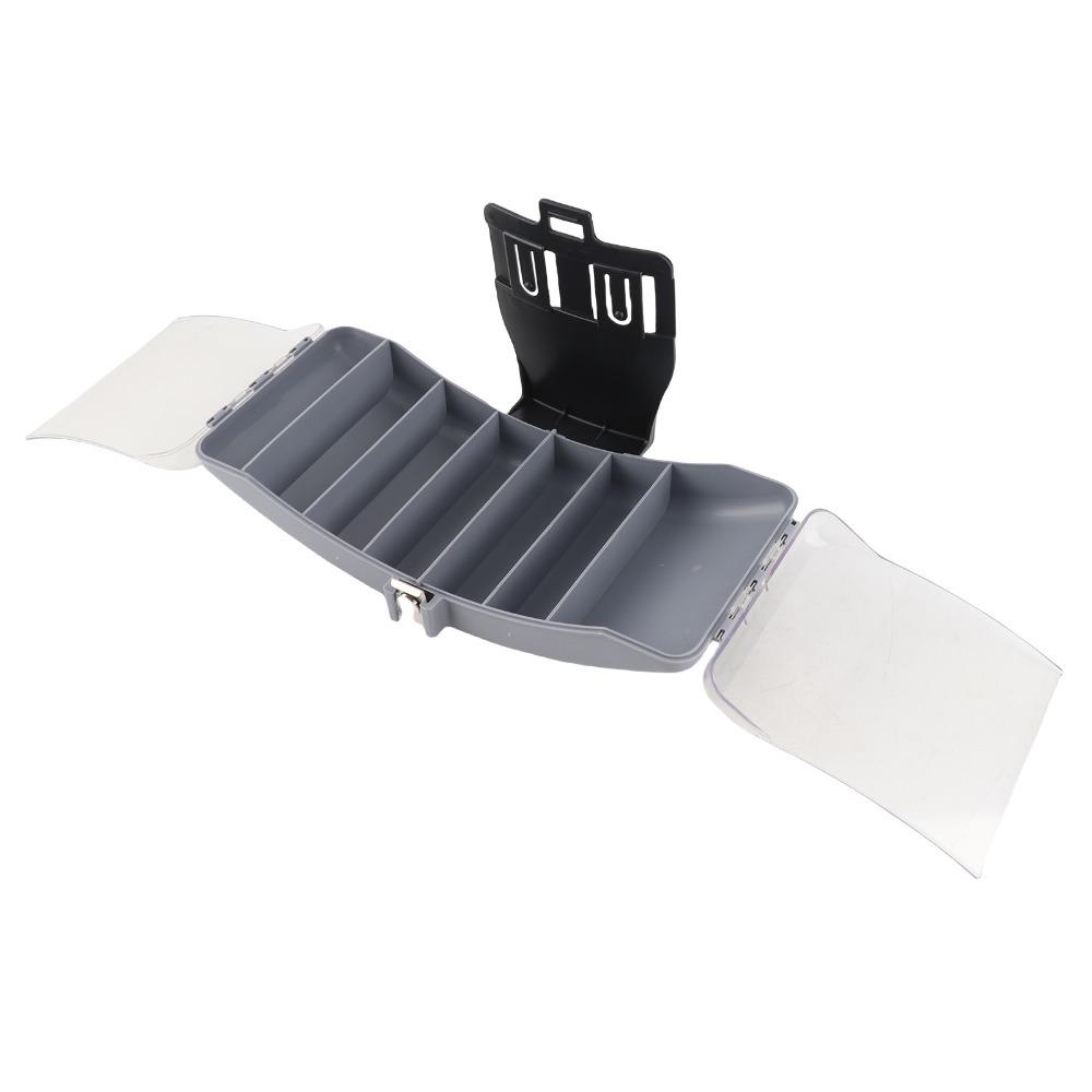 

With Belt Waist Fishing Box Plastic Fishing Bait Tackle Box Fishing Tackle Box Lures Storage сірий