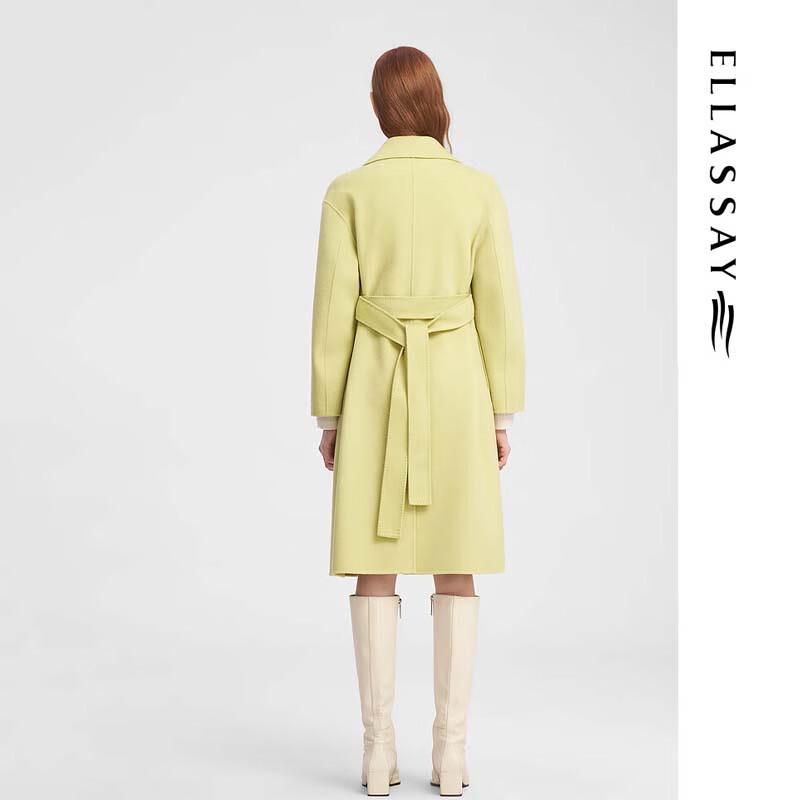 ELLASSAY Women's Elegant Double-faced Wool Coat