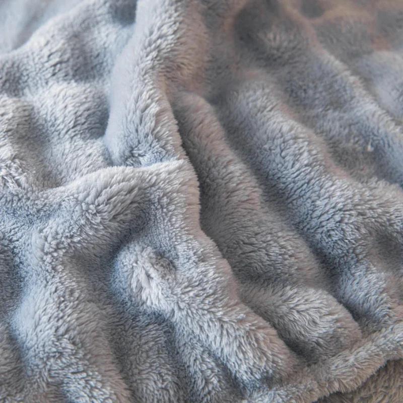 Vinterseng Varmt laken Sengetøy Madrasstrekk Tykk plysj elastisk laken Vinter Coral Fleece Luksus dobbeltseng Sengetrekk