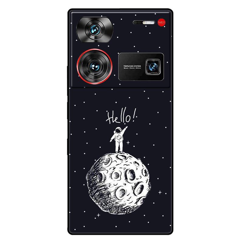 For ZTE Nubia Z60 Ultra 5G Case Silicon Fashion Space Wolf TPU Painted Coque Funda for Nubia Z60Ultra 5G NX721J Cover Protective