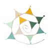 Fade Resistant Cotton Crepe Fabric Bunting Triangle Pennant Children's Room Wall Hanging Party Accessories
