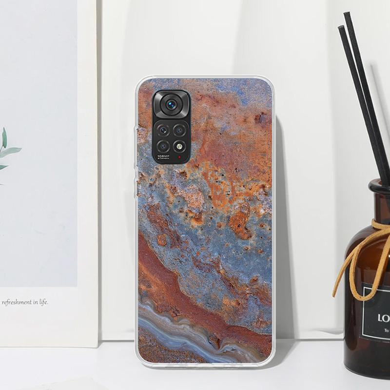 Vintage Industrial Style Rusty Pattern Phone Case For Xiaomi Redmi Note 15 13 14S 14 Pro Plus 12S 11S 10S 12 11E 10 11T Art Fund