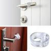 3/5/8PCS PVC Transparent Door Handle Anti-collision Ring for Wind Collision Prevention Door Stop Handle