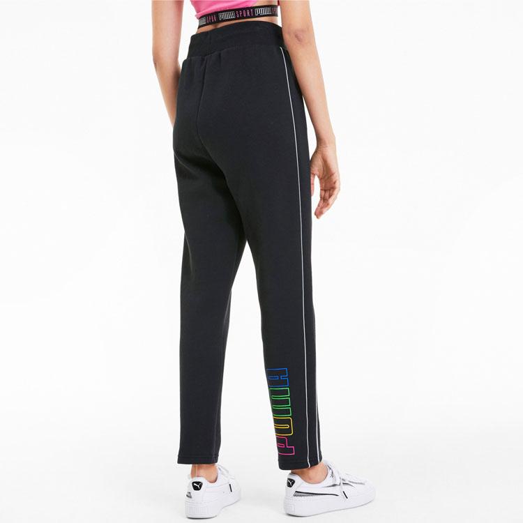 Puma Casual Running Sports Drawstring Knit Pants Women Bottoms Black 598131-01