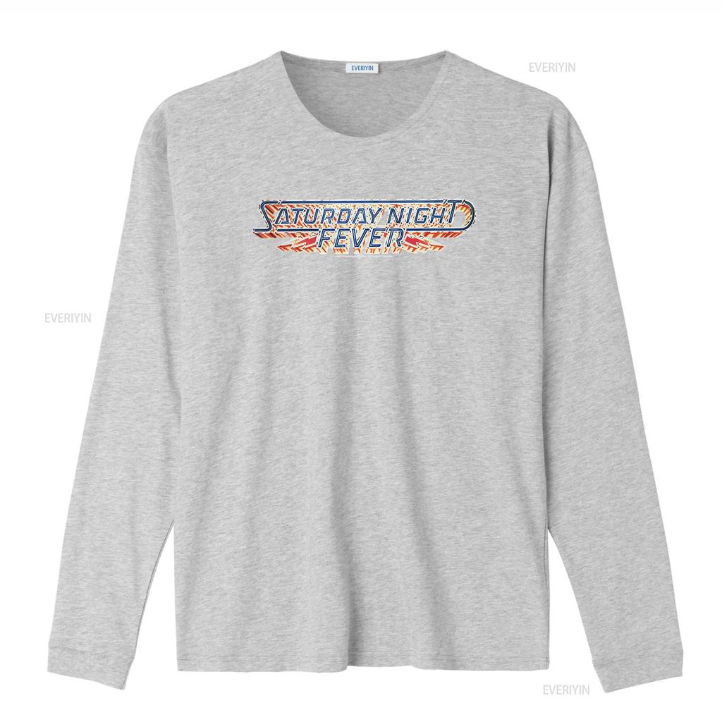 Saturday Night Fever Logo 70er Jahre Tanzfilm Inspiriertes T-Shirt Herren Lizenziert Tony Schwarz vintage gewaschen homme Designer-Kleidung