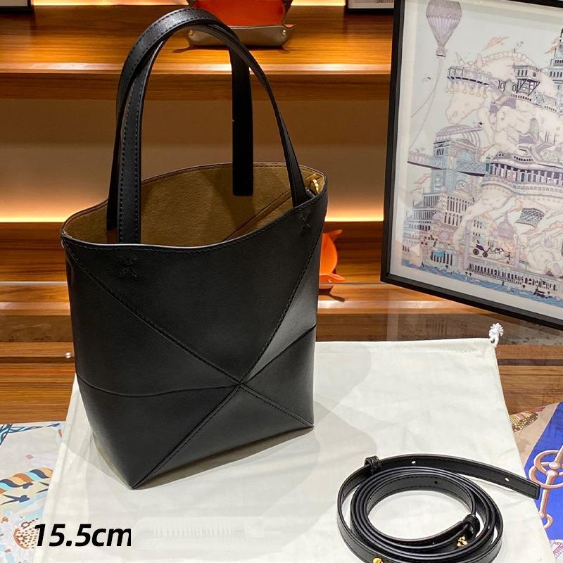 New Puzzle+fold Deformation Folding Geometric Tote Bag Contrasting Color Single Shoulder Crossbody Handbag Large Capacity Women's Bag
