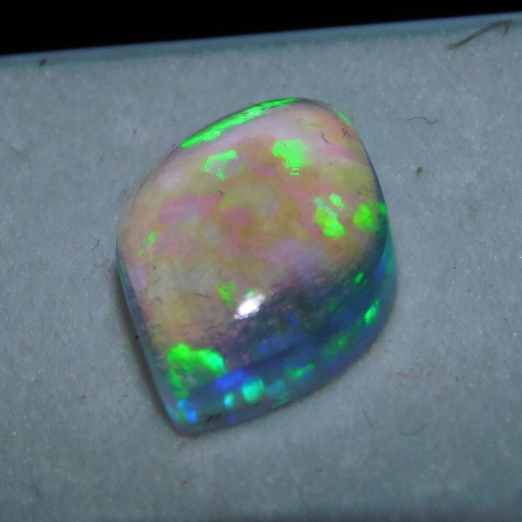 Lab Created Doublet Opal Cabochon 13 Ct Fabulous Certified Loose Gemstone