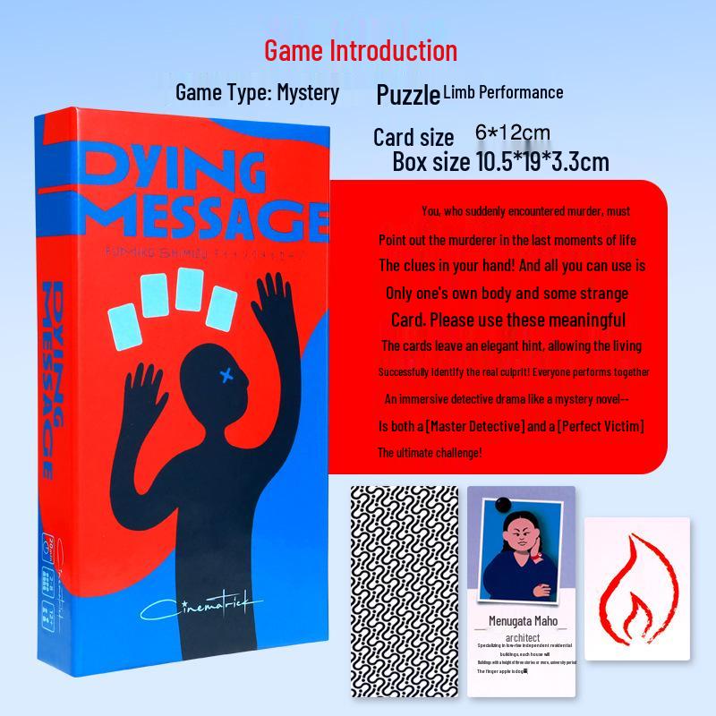 Chinese Edition: Fatal Last Words - Deduction Puzzle Board Game for 2-8 Players, Perfect for Parties and Team Building