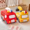 Funny Fire Fighting Truck Plush Toys Stuffed Pillow New Styles Sofa Room Decoration Backhoe Dolls Birthday Gifts
