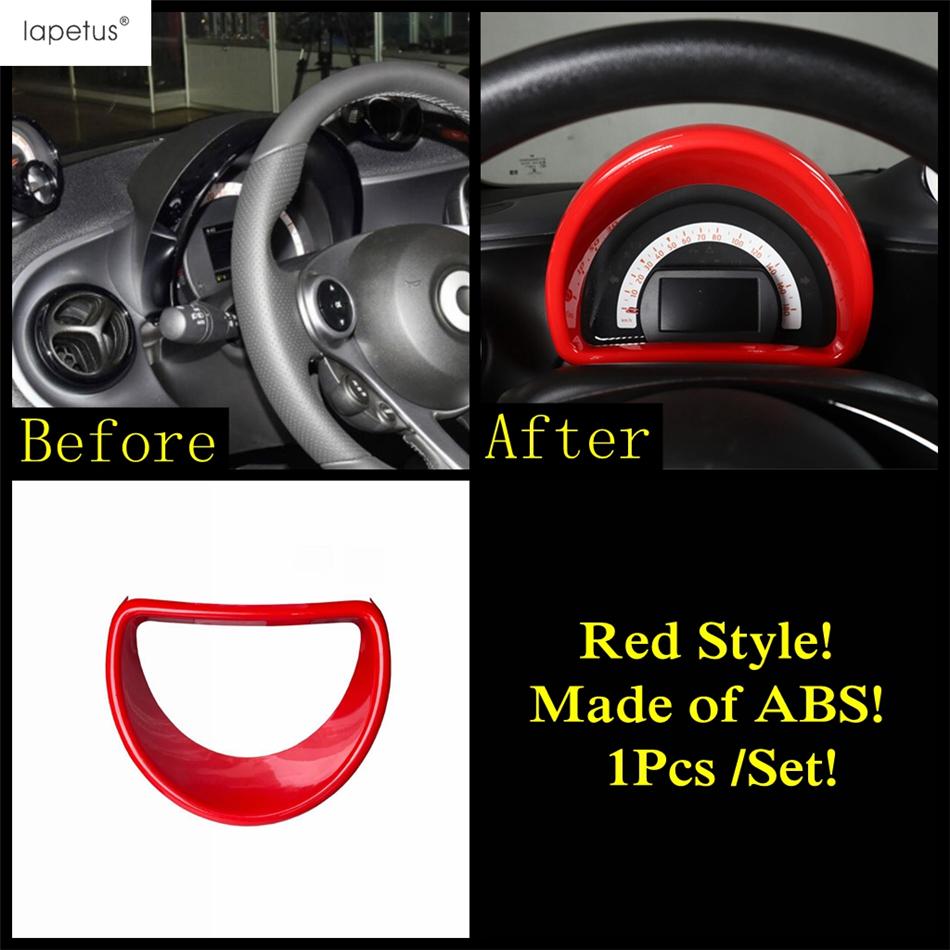 For Smart 453 Fortwo 2015 -  Dashboard AC Air Vent Window Lift Head Lamp Warning Light Cover Trim Red Accessories Interior
