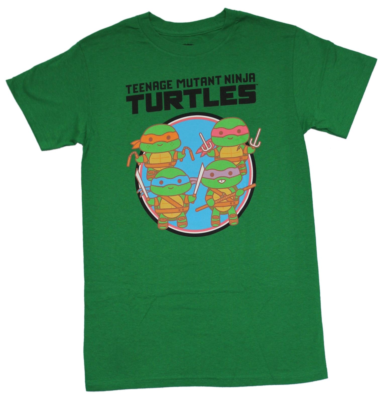 Teenage Mutant Ninja Turtles New Adult T-Shirt - Chibi Style Group XL