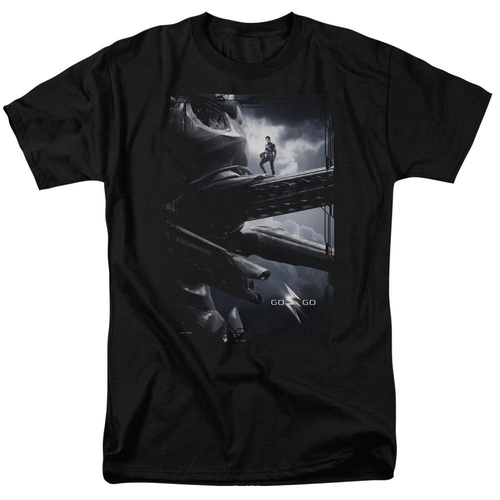 Power Rangers Black Zord Poster Licensed Adult T-Shirt L