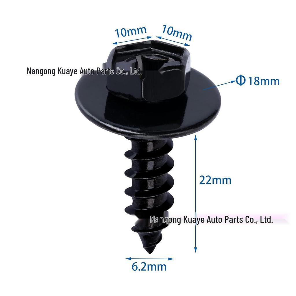 Toyota Highlander/Prius Bumper Clip Self-Tapping Screw Set