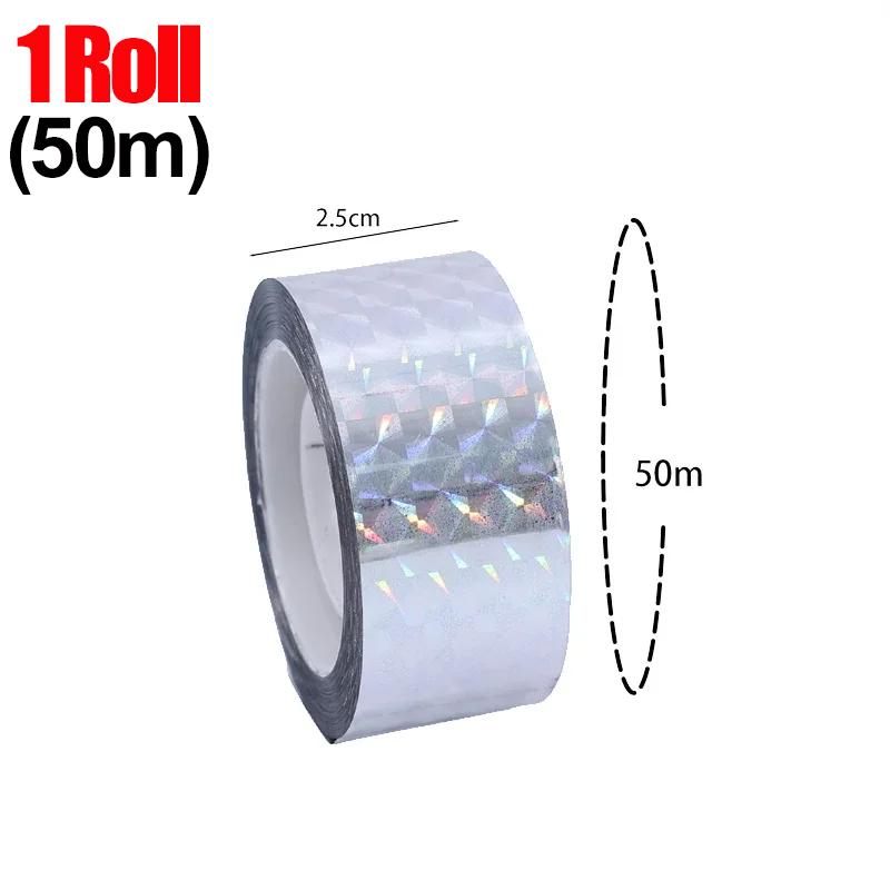 

Laser Anti-Bird Scare Tape Repellents Double Sided Birds Away Reflective Tapes For Outdoor Orchard Garden Repeller Pest Control