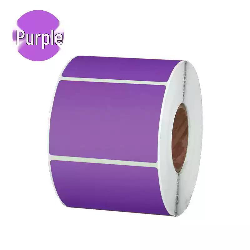 Custom Waterproof Multi-Color Thermal Paper Label: Oil-Proof, Self-Adhesive & Barcode-Ready