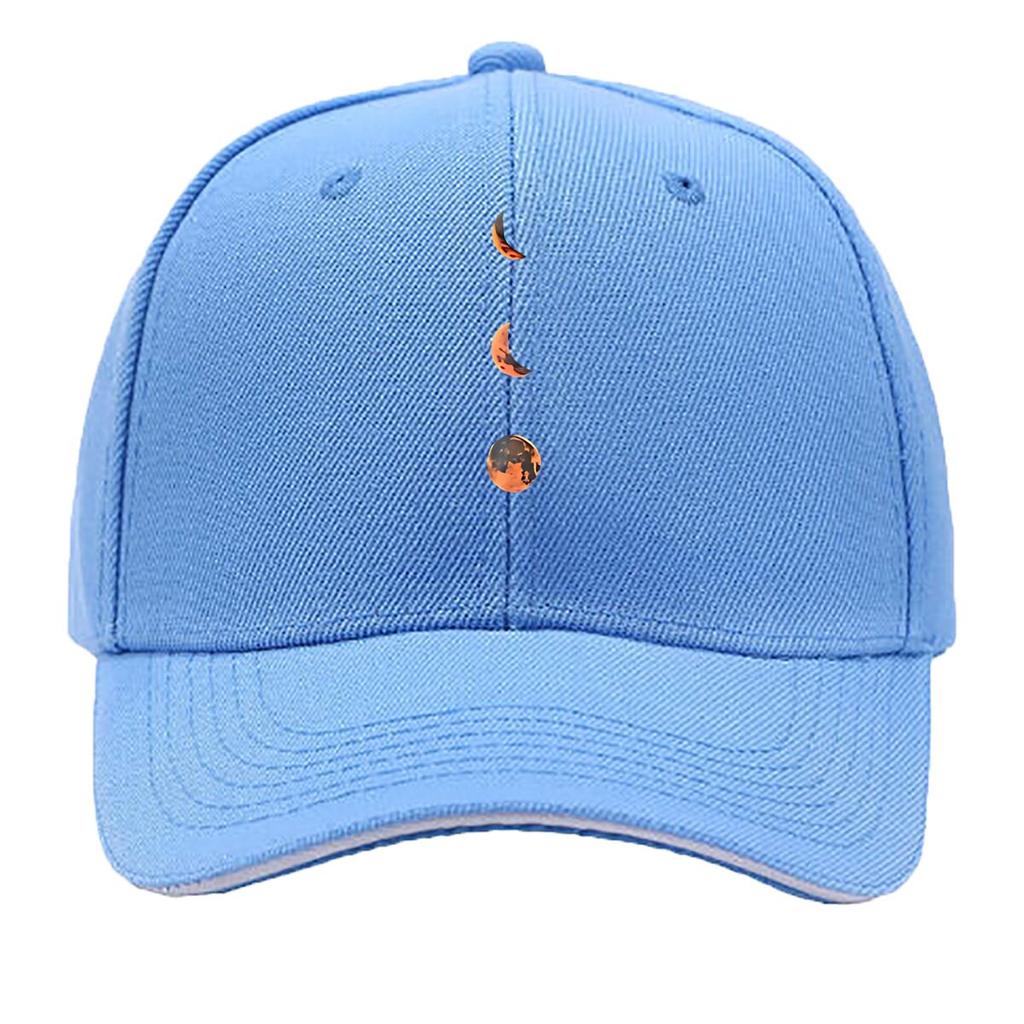 Realistic Resin Lunar Phase Moon Decor Hip Hop Hat Fashion Outdoor Sports Sandwich Baseball Cap