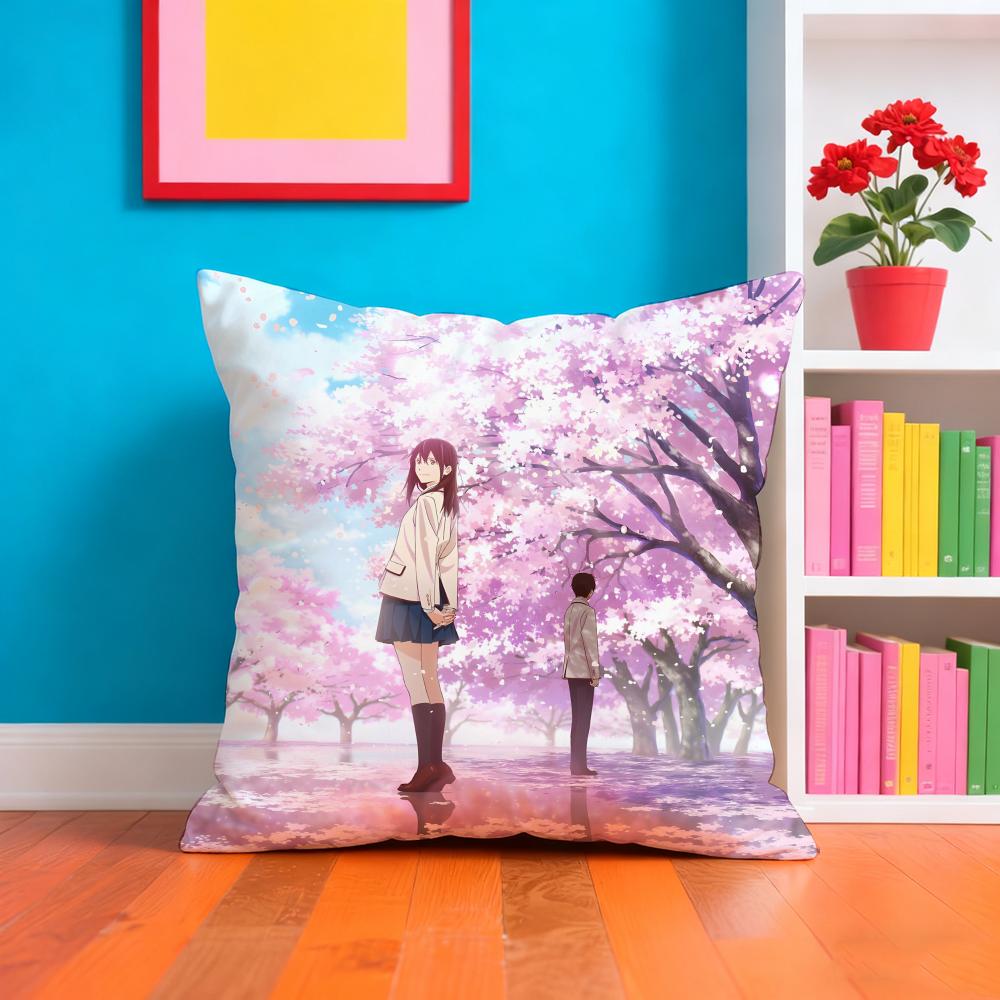 L Want To Eat Your Pancreas Cushion Cover Pillow Case Plush Fabric Soft Double Sided Print Home Sofa High Quality Cushion