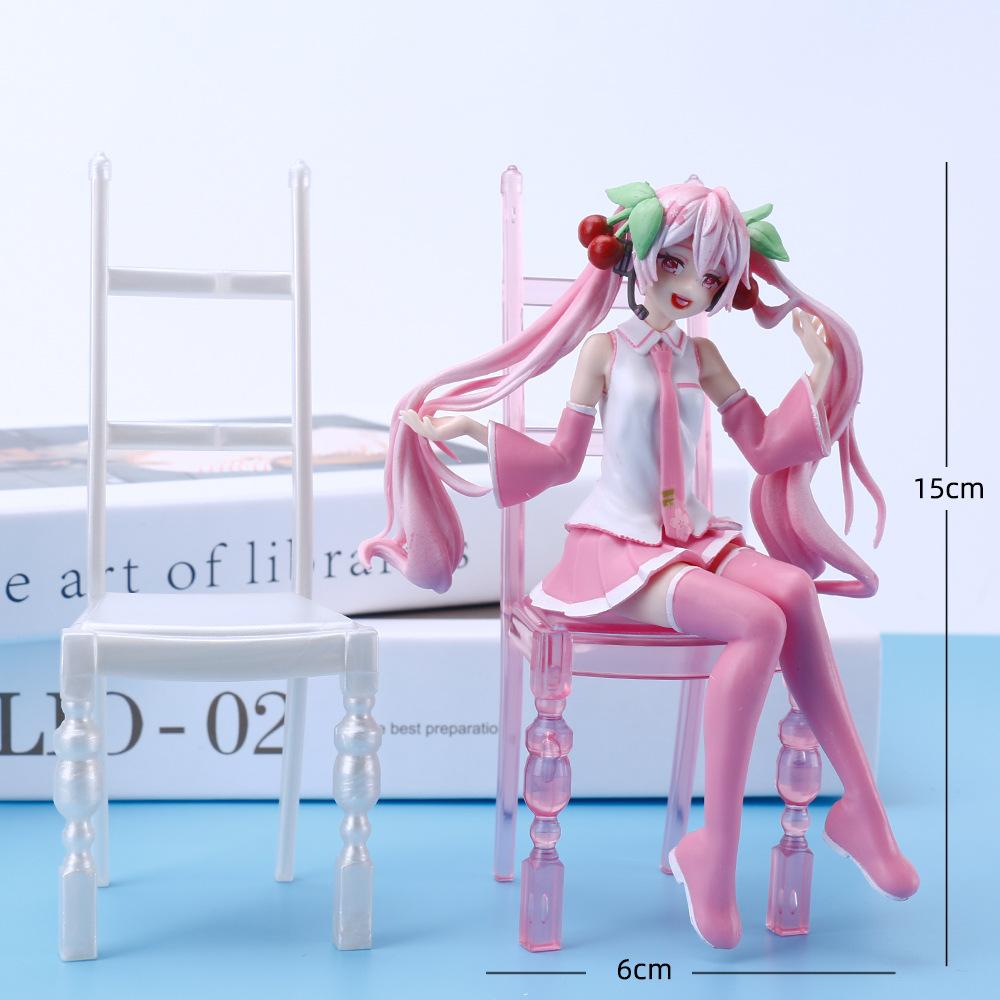 7cm 7style Hatsune Miku virtual singer Anime action figure 3D PVC model Character Cosplay Accessories Cute Lovely Kids