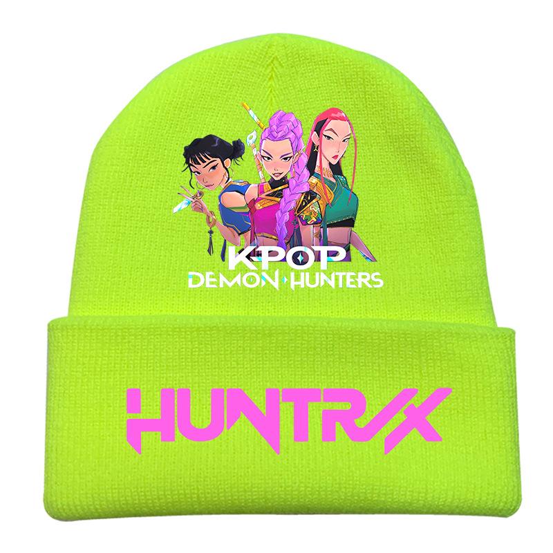 Peripheral Knitted Hat Curled Wool Hat Printed Doudou Hat Outdoor Cold Hat Adult