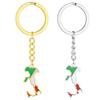 Trendiger Italien-Karten Schlüsselanhänger Edelstahl Material Schlüssel Schmuck Italien-Karten Schlüsselring Schlüssel Anhänger Geschenk für Frauen und Männer