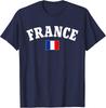 Französische Flagge Lustiges T-Shirt für Männer, Frauen, Kinder