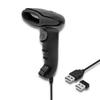 Qoltec 1D Barcode Scanner | CCD Matrix | USB | White