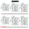 2D flat printing 2pcs Curtains Blue floral vine wallpaper 100% Polyester Fabric Without Electricity 0 for Indoor Celebrations