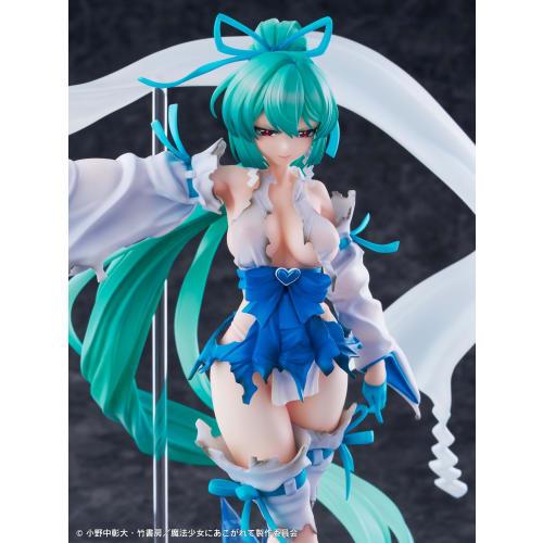 Longing for a Magical Girl" Magia Azul Thin Ice Shrine Maiden DX Ver. 1/7 Scale Complete Figure Made of PVC & ABS, Painted and Finished