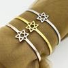 Lucky Hollow Hexagram Open Bracelet Women'S Pentagram Accessories Rose Gold Bracelet Temperament Fashion Bracelet