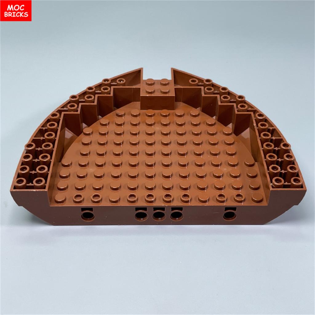MOC Bricks Dugout Canoe Oar Ship Boat Camp Cabin Pirate Scene Accessory Military Assembled Building Block Accessories Kids Toys