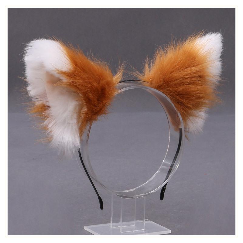 Sexy Temptation Lolita Animal Cat Fox Ear Headband Cosplay Faux Fur Headband Girl Halloween Anime Headband Hair Accessories