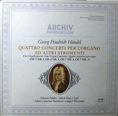 LP-Schallplatte GEORG FRIEDRICH HANDEL EDUARD MULL Quattro Concerti Per Lorgano Ed Al 198486 Archiv Produkti Deutschland Klassik Gebraucht
