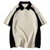 Summer Men's Loose Short Sleeved T-shirt Made of Pure Cotton, with A Collar and Five Quarter Sleeve Polo Shirt