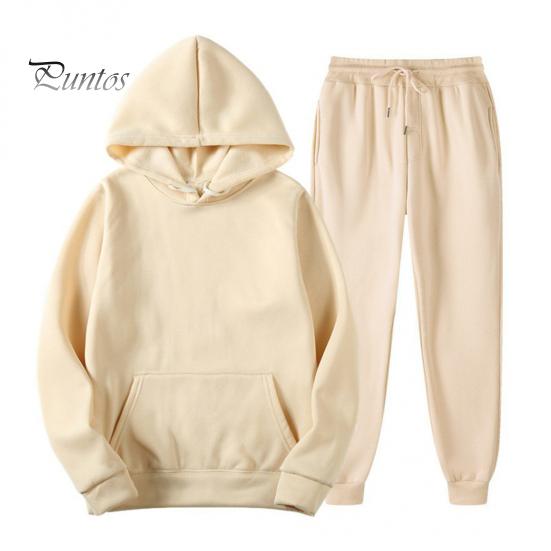 

2 шт./комплект. Спортивний костюм унісекс, вільний топ із капюшоном і довгими рукавами з кишенею Весняно-осінній спортивний костюм на зав’язках на еластичній талії Штани на щиколотках повсякденні S хакі