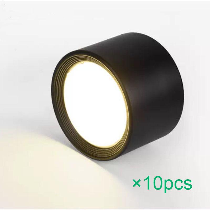Nordic Modern Surface Mounted Downlight LED Ceiling Light Spotlight Three Light Color Conversion LED Downlight Indoor Lighting