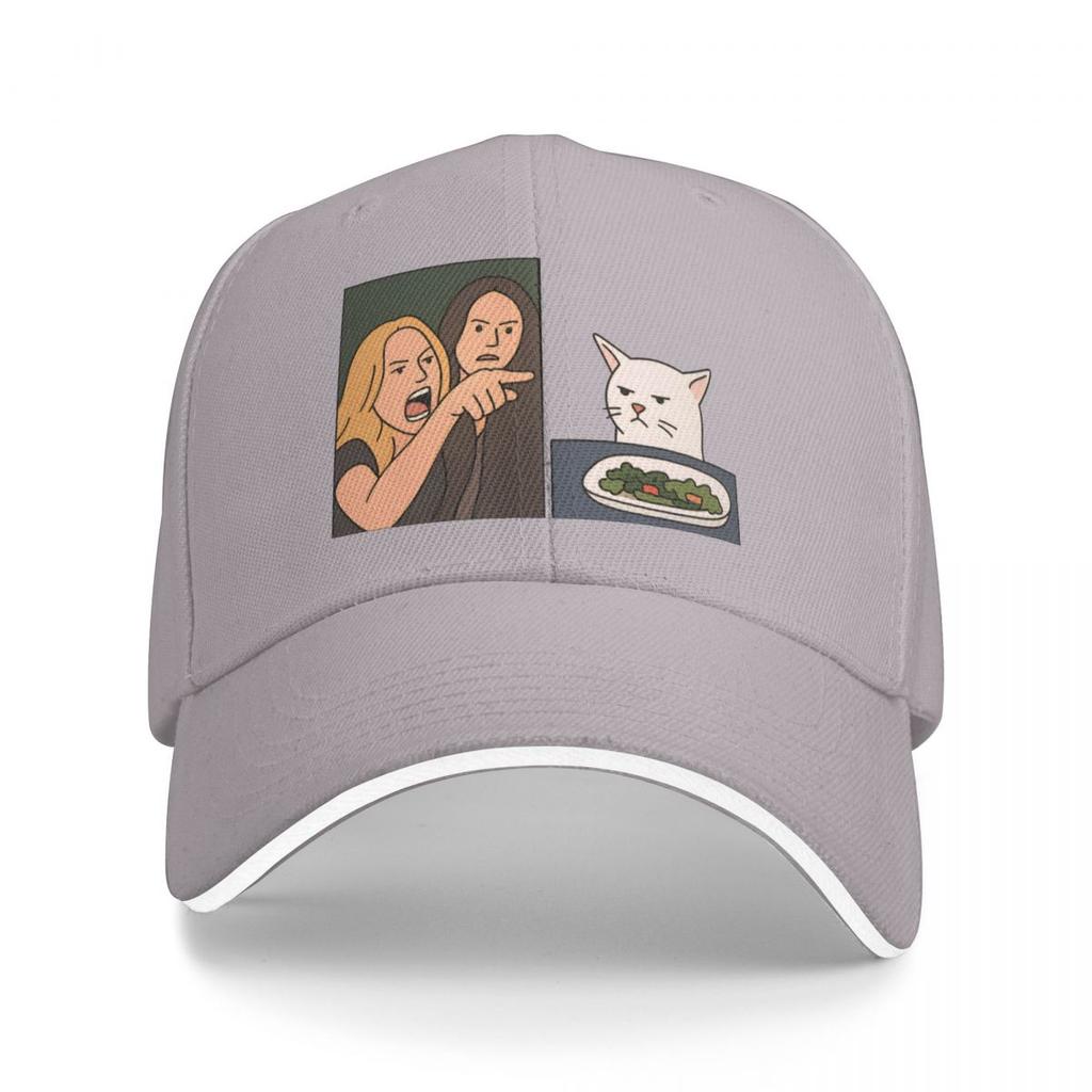 Baseballkappen Lustige Wütende Frauen Schreien Eine Katze An 2025 Maßgeschneidert FeUnisex Unisex Sport Sommerkappen