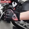 SUOMY Lady Pink Motorcycle Gloves Summer Women Full Finger Motorbike Riding Gloves Non-slip Anti-fall Female Motocross Gloves