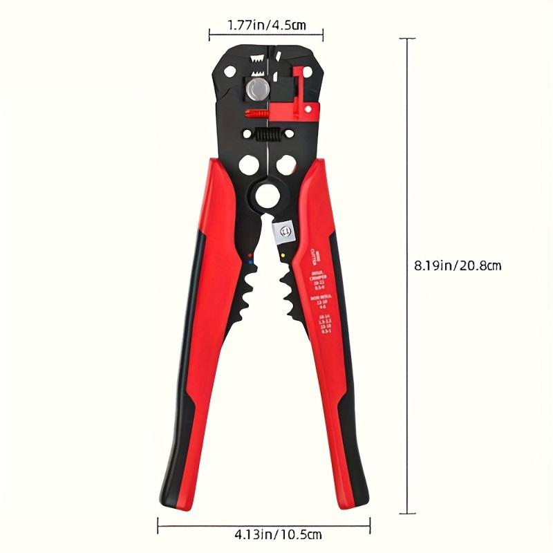 1pc 24-10AWG Wire Stripper - Multi-Function Quick Peel & Cut Cable Crimping Tool with Non-Slip Grip for Home Improvement