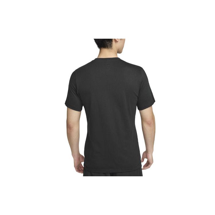 Nike T Shirts Men's Black Crew Neck Moderate Straight Fit FV8377-010