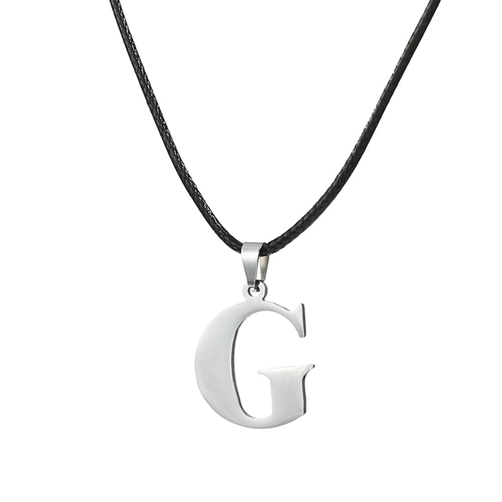 Nowy Naszyjnik ze Stali Nierdzewnej z Inicjałem Alfabetu A-Z 26 Angielskich Liter Naszyjnik Dla Mężczyzn Kobiet Personalizowane Prezenty Biżuteryjne