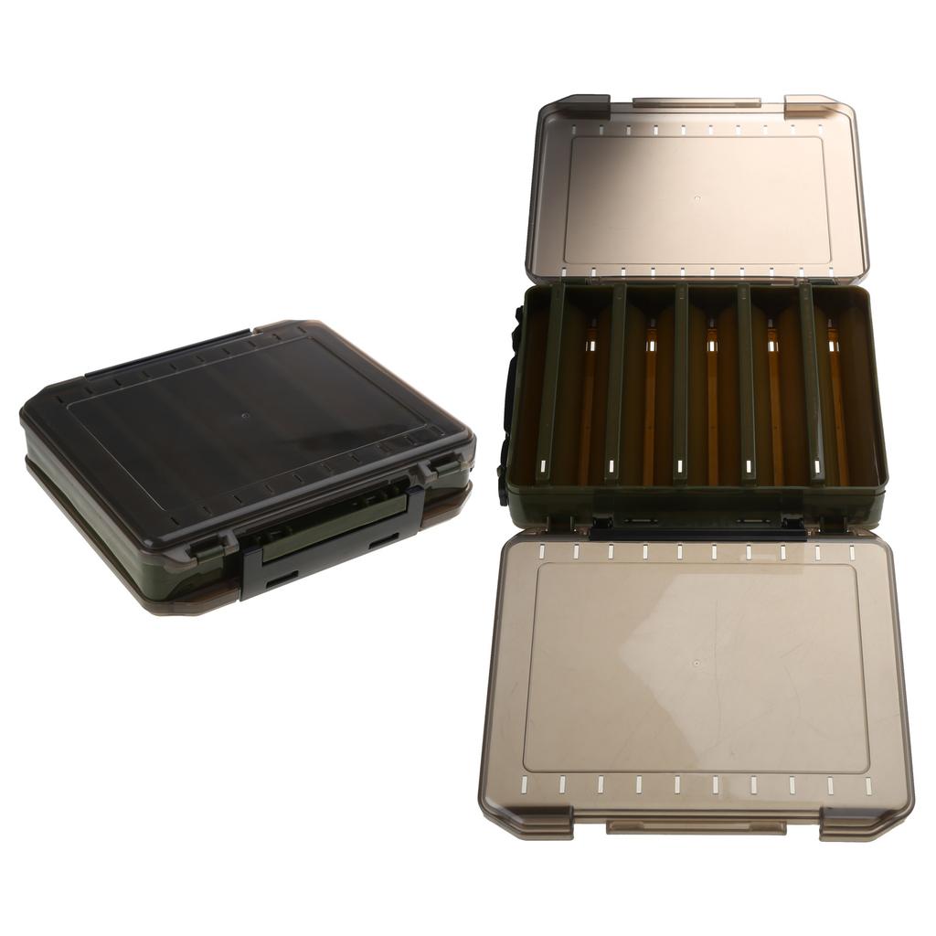 Fishing Tackle Boxes Practical Fishing Lure Organizer-Double Sided Fishing Baits Storage Box Plastic Organizer-Case Gift