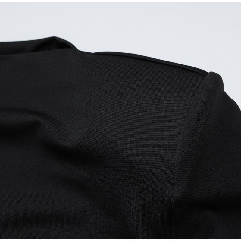 Elegant Ruched Maxi Dress for Women Fashion Sexy Long Sleeve Autumn O-neck Evening Party Dresses