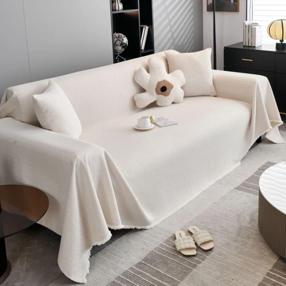 Throw Blankets for Living Room Couple Position Modern Solid Color Waterproof Camping Picnic Blanket Cover Nordic Sofa Cover Mat